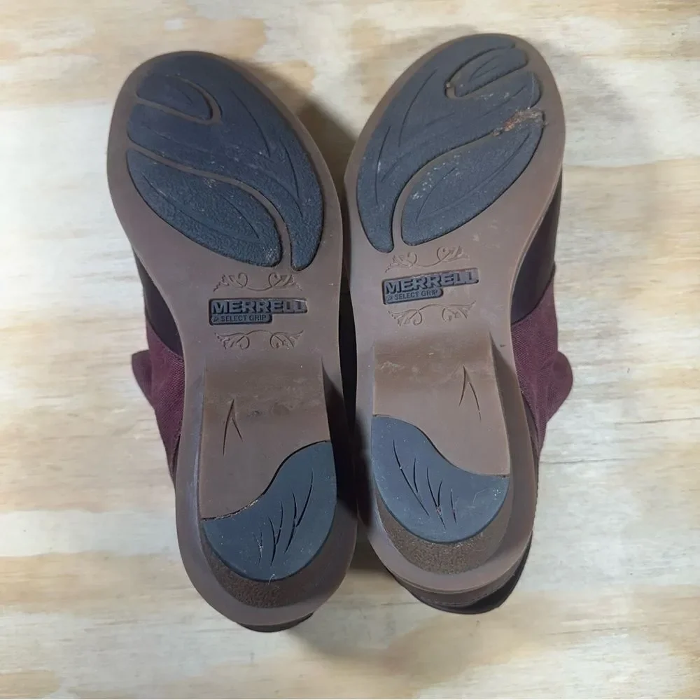 Merrell Adeline Burgundy Ankle Boots Women’s Size 9